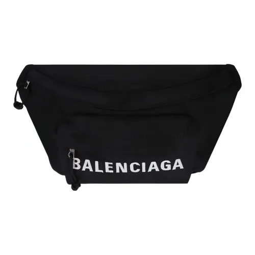 Balenciaga Nylon Sling Bag One Shoulder Crossbody Wallet Men's Black