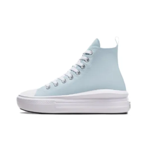 Converse Chuck Taylor All Star Move Платформа Зимний Slay Высокий Топ Кеды Женские Светло-Синий