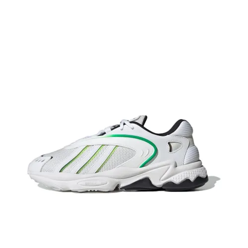 Adidas Originals Oztral Аbrasion Resistant Дышащий Низкий Топ Повседневная Обувь Унисекс Белый Зеленый