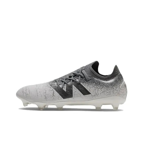 New Balance совместный бренд Furon v7 FG Твердое покрытие Амортизация Износостойкие Футбольные бутсы Мужские Бежево-серый