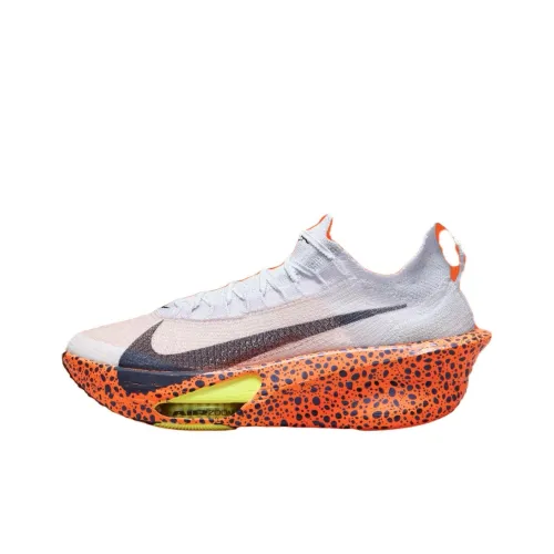 Nike Air Zoom Alphafly Next% 3 Беговые кроссовки Низкий топ Белый Оранжевый Унисекс