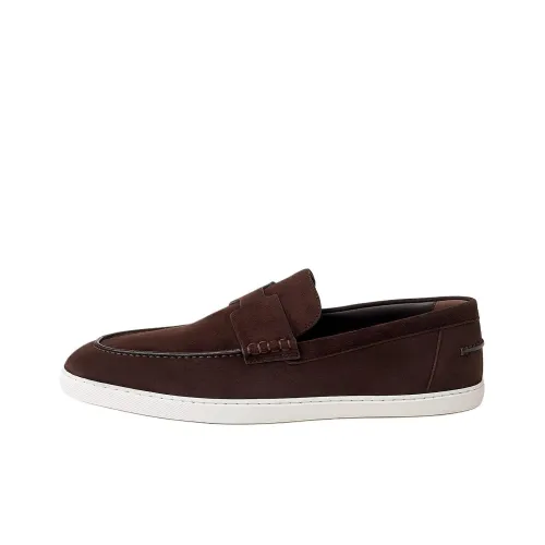 HERMES Лоферы Burgundy Men's