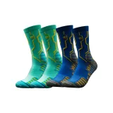 Королевский синий + Небесно-голубой, не нижняя юбка и эластичные баскетбольные носки [2 пары]