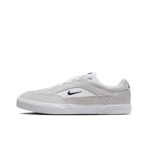 Nike SB MALOR Slip-on Устойчивый к истиранию Легкий Низкий топ Кроссовки для скейтбординга Унисекс Белый