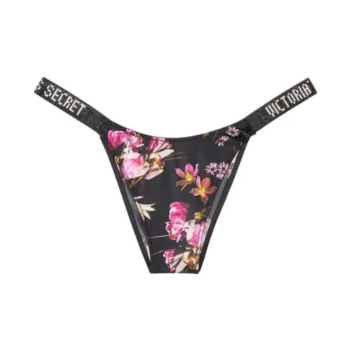 Victoria's Secret VERY Сексуальное Нижнее белье Женское 1 Пачка Черный Подошва Цветочный принт