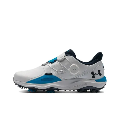 Under Armour Drive Pro BOA Амортизация Низкий Топ Гольф Обувь Мужская Серый Синий