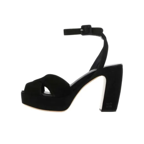 PRADA One Ремешок Сандалии 9,5 см Женские Черные