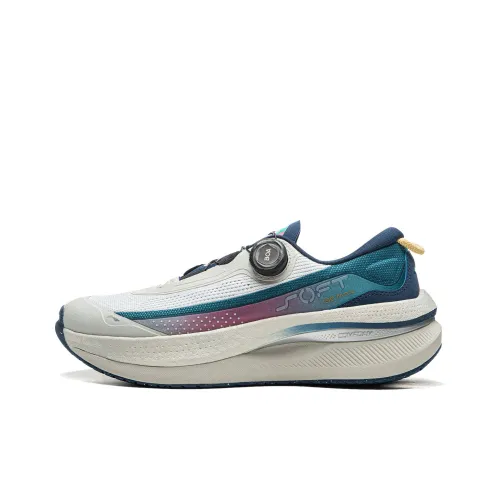 LINING SOFT GO MAX Беговые кроссовки Низкий топ Зеленый Серый Мужской