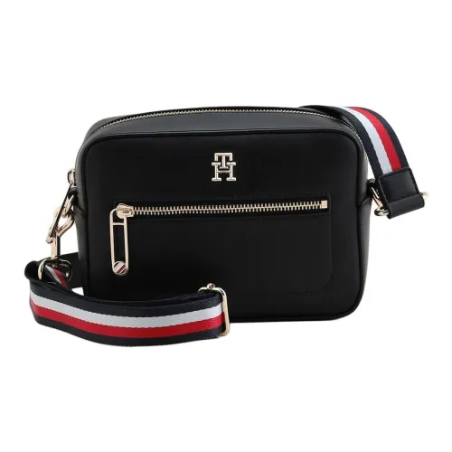 Tommy Hilfiger Полиуретан Camera Сумка Плечевая сумка Унисекс Черная