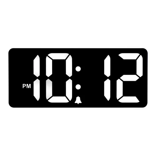 HENSE Электронный Механизм ABS Будильник Унисекс Черный Циферблат HA3025