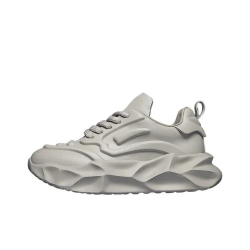 JANE HARLOW Низкий топ толстая подошва кроссовки мужские серый