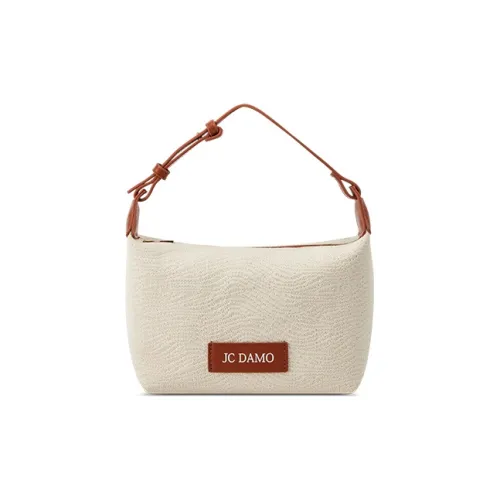 JC DAMO Экологичная Пряжа Сумка-ланчбокс Маленькая Сумка-подушка Сумка на одно плечо Женская Белая Черная