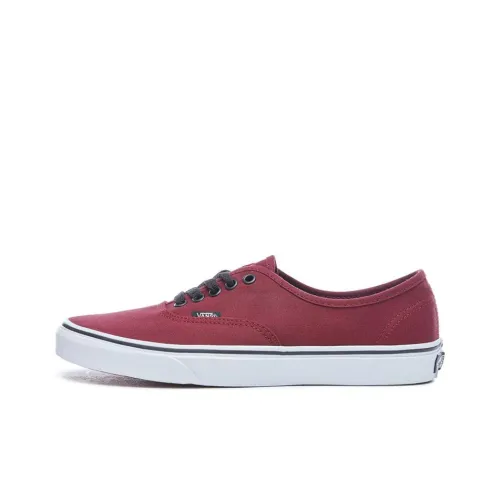 VANS Authentic Series Низкие Кроссовки для Скейтбординга Унисекс Красные Белые