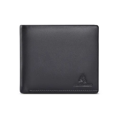 POLOMEISDO Топ Коровья Кожа Бизнес Мода Кошелек Бренд Кошелек Стандартный Мужской Черный