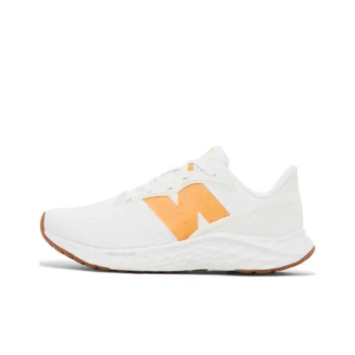 New Balance NB Свежий Foam Arishi V4 Дышащие Низкие Беговые Кроссовки Женские Белые Оранжевые