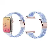 Блестящий розовый и прозрачный синий