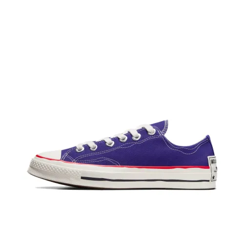 Converse Chuck 70 Износостойкий и Легкий Низкий Топ Кеды Унисекс Фиолетовый
