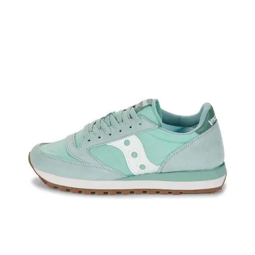 Saucony Jazz Shock Absorbers Slip-Resistant Abrasion-Resistant Low-Top Streetwear Women's Sea Blue Сакони Джаз Шок Абсорбер Антискользящий Устойчивый к Износу Низкий Топ Уличная Обувь Женская Морской Синий