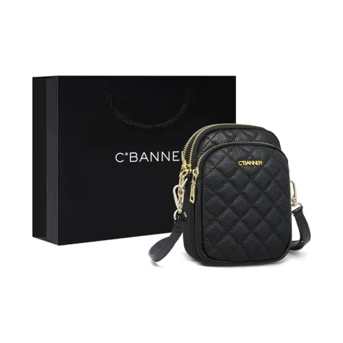 C°BANNER Коровья кожа с синтетической кожей сумка через плечо стандартная женская черная