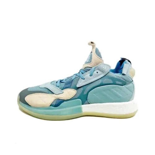 Adidas ZoneBoost Slip-Resistant Винтажные Баскетбольные Кроссовки Унисекс Blue