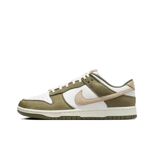 Nike Dunk Low Топ Casual Унисекс Оливково-зеленый