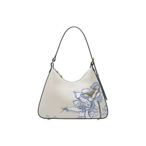 Ancient Yi Xi Коровья кожа Чонсам Сумка через плечо Женская Белая