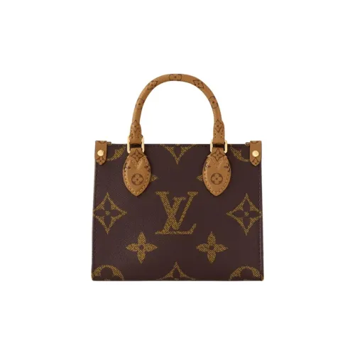 LOUIS VUITTON ONTHEGO Сумка через плечо из кожи сумка для женщин коричневый