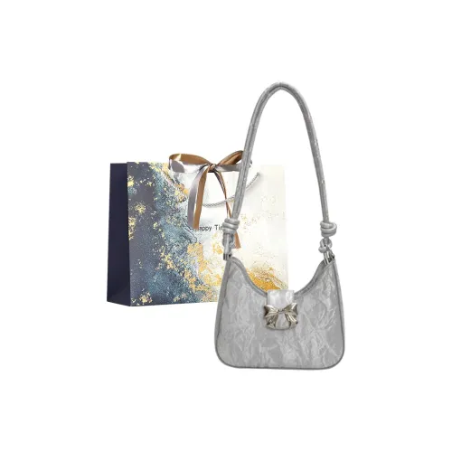 Iman's House ПУ (полиуретан) Сумка через плечо Сумка на плечо Женская Серебряная Экрю Розовая Черная