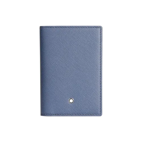 MONTBLANC Кожа Клатч Держатель для визиток Мужской Синий