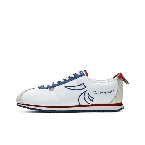 Le Coq Sportif Износостойкий Дышащий MID Беговые кроссовки Унисекс Белый