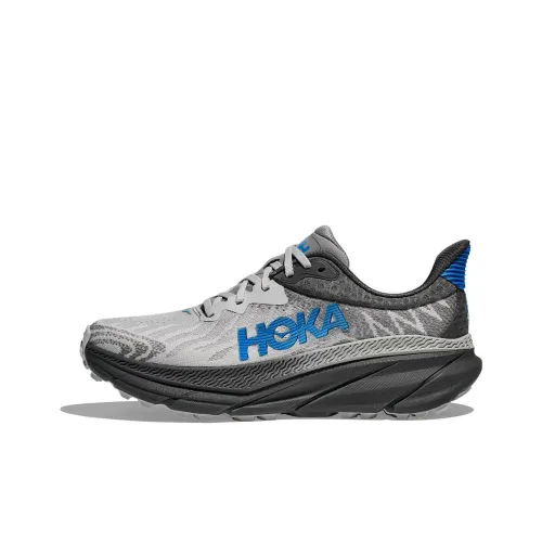 HOKA ONE ONE CHALLENGER 7 Противоскользящие устойчивые к истиранию низкий топ беговые кроссовки мужские серо-голубые