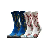 Синяя и белая юбка без подкладки и эластичные баскетбольные носки [2 пары]