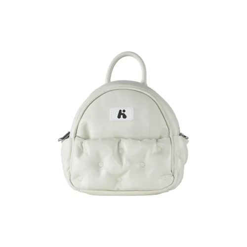 Karkki Lambskin Cloud Backpack Commute Backpack Women's White