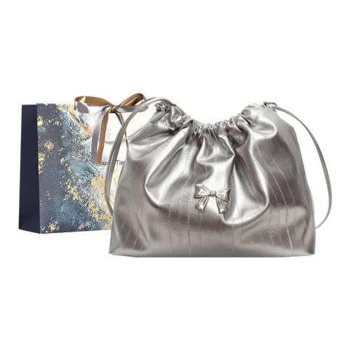 Iman's House ПУ (полиуретан) Сумка через плечо Женская Серебряная Белая Черная