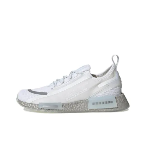 Adidas Originals NMD_R1 Slip Resistant Abrasion Resistant Breathable Low Top Casual Shoes Unisex White Gray Adidas Originals NMD_R1 Противоскользящий Устойчивый к истиранию Дышащий Низкий Топ Повседневная Обувь Унисекс Белый Серый