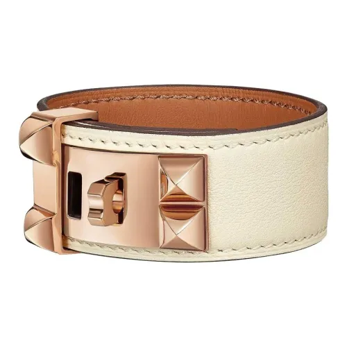 HERMES Кожа Наручные повязки Женские Белые