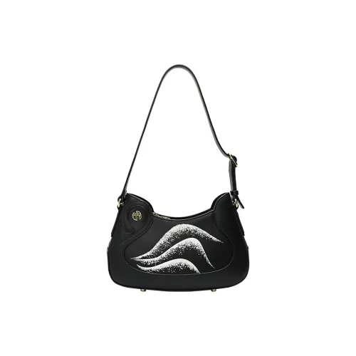 Ancient Yi Xi Коровья кожа Чонсам MOTHER'S Плечевая сумка сумка женская черный