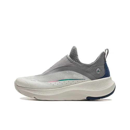 LiNing Амортизация Противоскользящий Устойчивый к истиранию Дышащий Легкий Низкий отскок Низкий топ Повседневный Мужской Серый