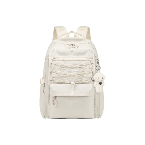 EDISON Полиэстер Рюкзак Средний Унисекс Черный/Светло-Серый/Светло-Синий/Экрю