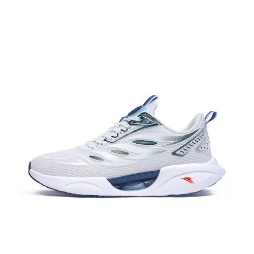 Kinglake Низкий топ беговые кроссовки унисекс белый темно-синий