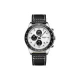 Ni2636 Черная кожа с белым циферблатом + (Праздничная коробка ограниченного издания)