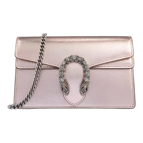 GUCCI Dionysus Сумка через плечо из коровьей кожи Extra Mini Женская Розовое шампанское