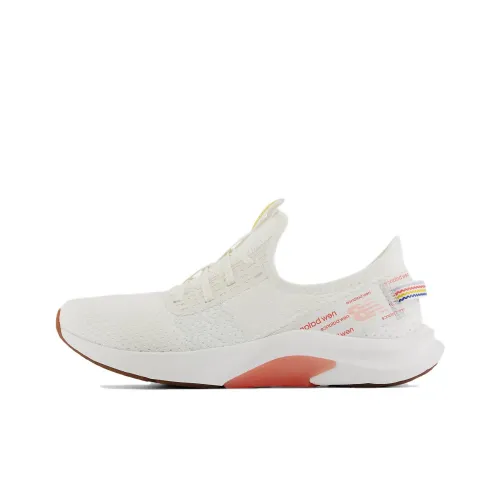 New Balance DynaSoft Nergize Sport v2 Амортизация и Дышащий Низкий Топ Беговые кроссовки Женские Белые Красные