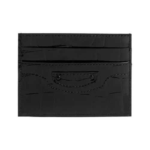 Balenciaga Neo Classic Коровья кожа Держатель для карт Держатель для карт Женский Черный