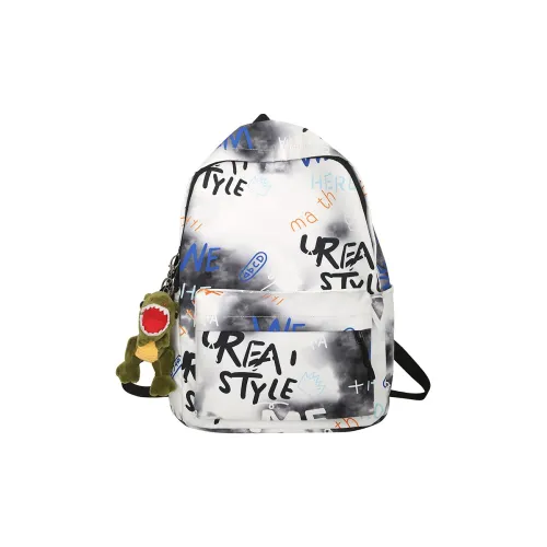 BAODIDAISHU Nylon Backpack Standard Unisex White Green Gray Blue BAODIDAISHU Нейлоновый рюкзак стандартный унисекс белый зеленый серый синий