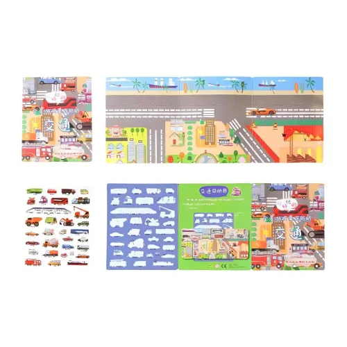 Coloyou Желе Наклейка BOOK Мультяшный Повторяющийся Стикер Развивающие игрушки