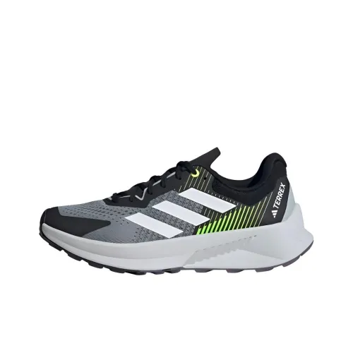 adidas Terrex Soulstride Trail Устойчивые к истиранию Низкие Беговые кроссовки Мужские Магические Серебряные