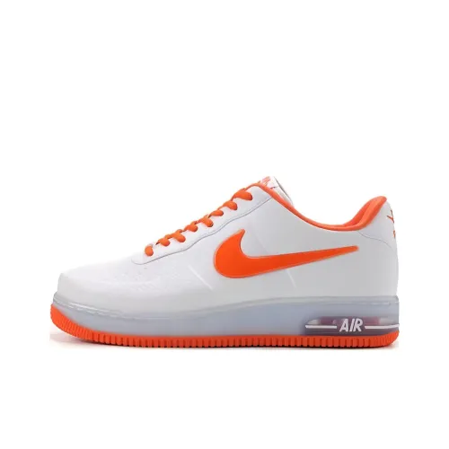 Nike Air Force 1 Slip Resistant Abrasion Resistant Низкий Топ Скейтбординг Кроссовки Мужские Серый Оранжевый