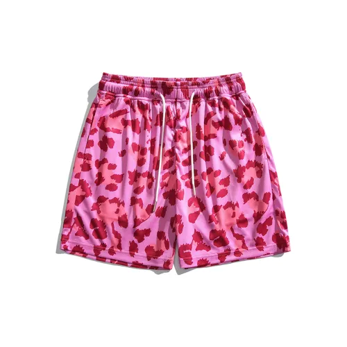 Повседневные шорты унисекс розовый леопард