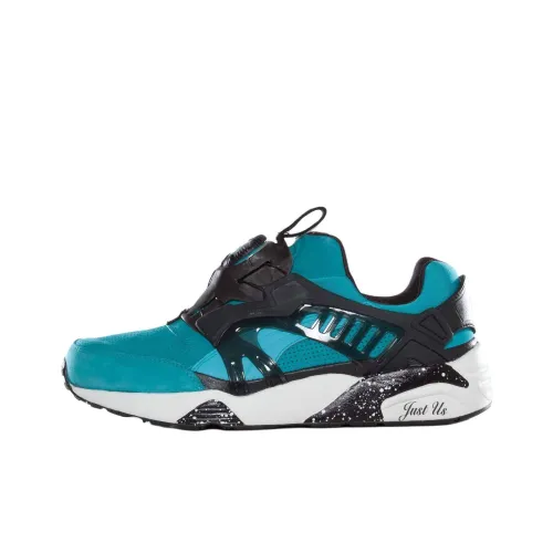 PUMA Disc Blaze Шокаблоки Противоскользящие Низкие Беговые кроссовки Унисекс Синий Серый Белый